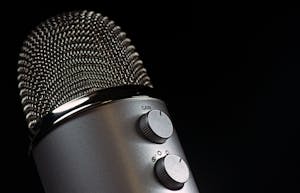 Grey Condencer Microphone